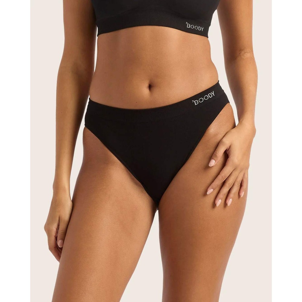 Boody Classic Bikini Brief Black Small New In Packaging